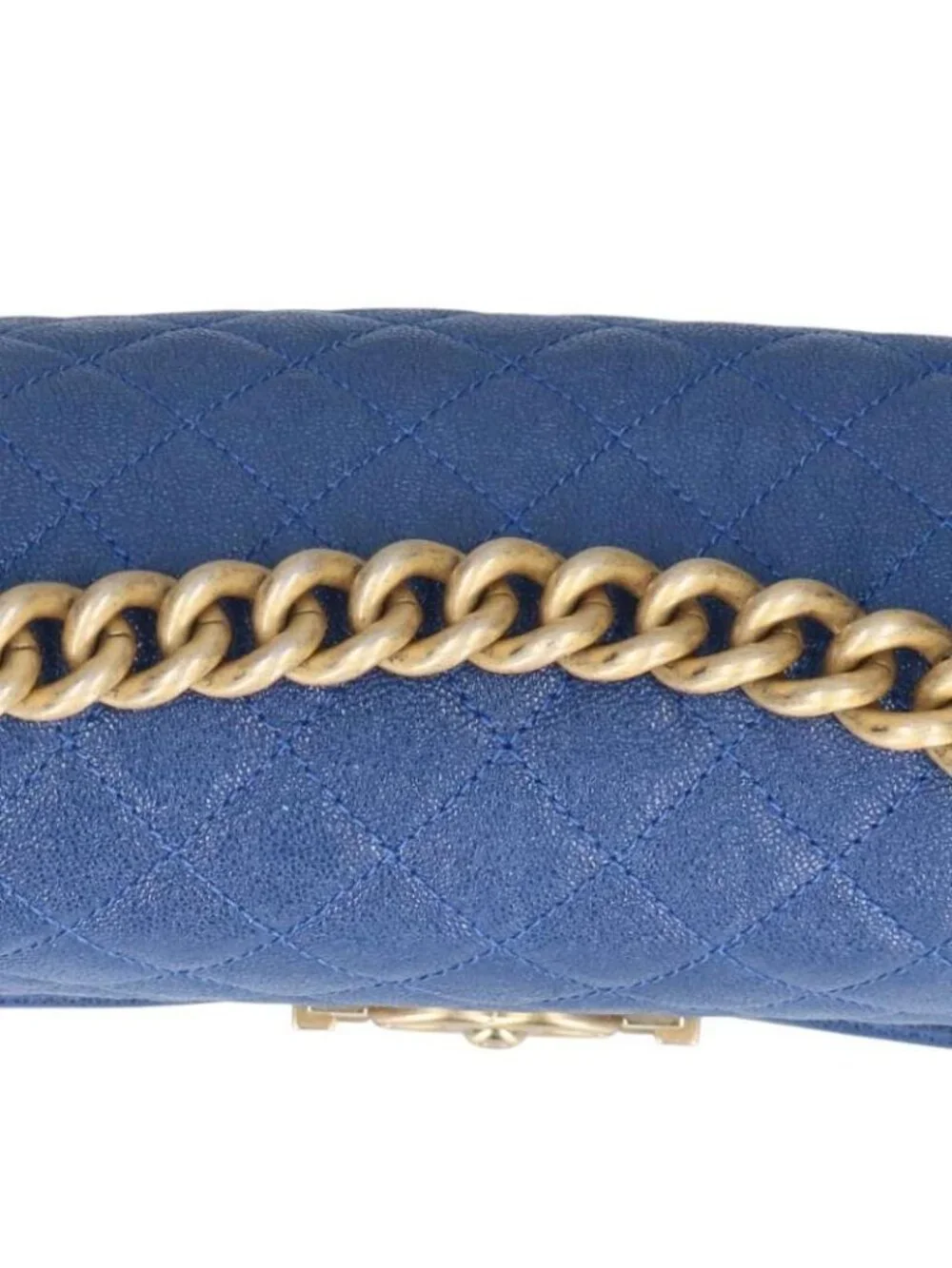 Chanel Boy 25 Caviar Leather Chain Shoulder Bag
